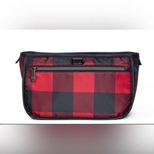 Lug Parasail Cosmetics Toiletries Bag. Buffalo Check Red. NWOT